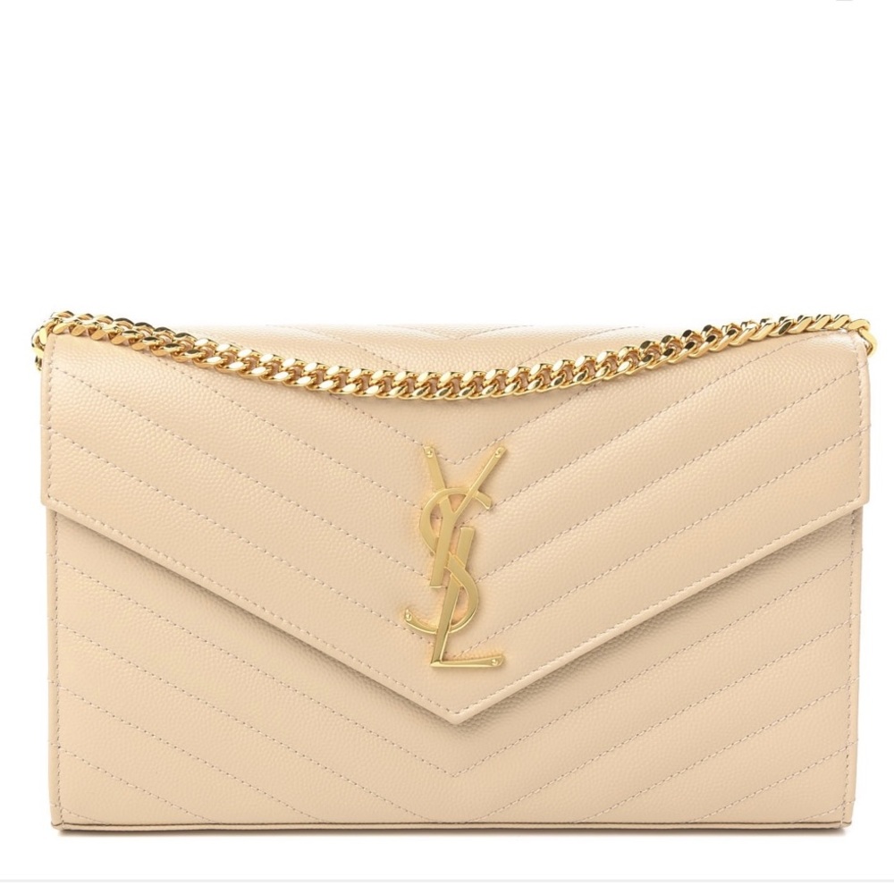 Saint Laurent Monogram Wallet-on-a-Chain